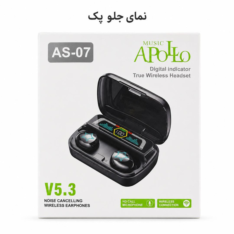 هدفون بلوتوثی موزیک آپولو مدل TWS 7-GEN V5.3