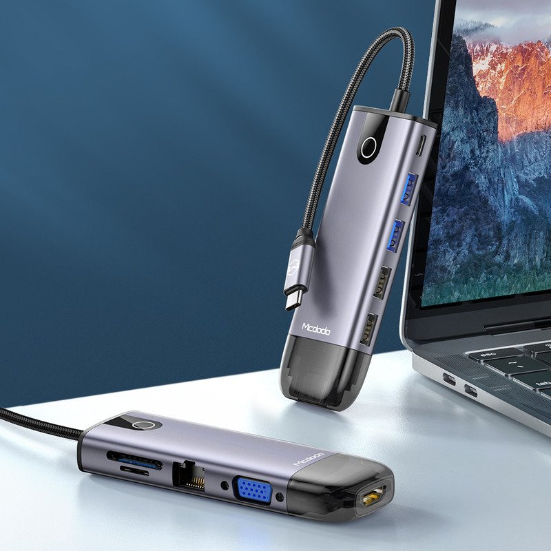 هاب 10 پورت USB-C مک دودو مدل HU7420