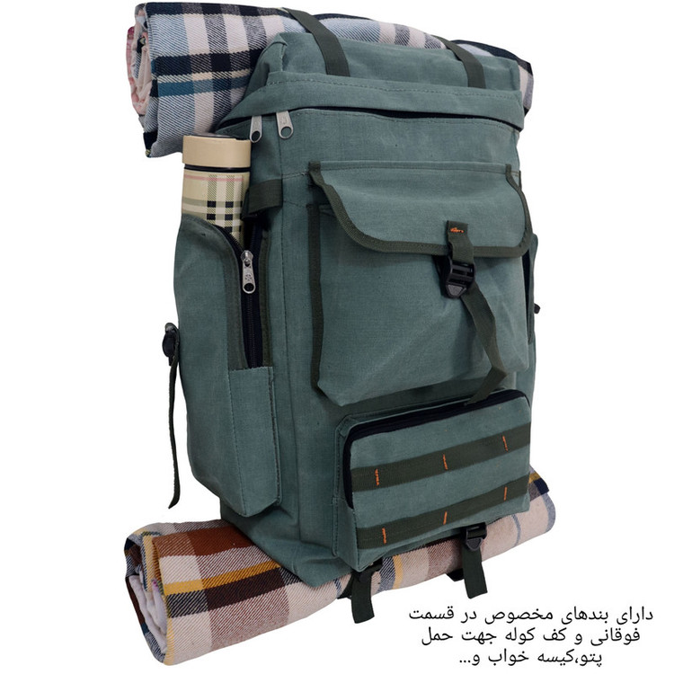 کوله پشتی کوهنوردی 65 لیتری مدل Army bl