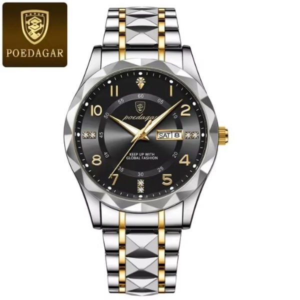 ساعت مچی عقربهای کوارتز مردانه پوداگار مدل Luxury 858B