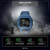 ساعت مچی دیجیتال مدل اسپرت تک زمانه بند رابر کرنوگراف کد GDB200.۶