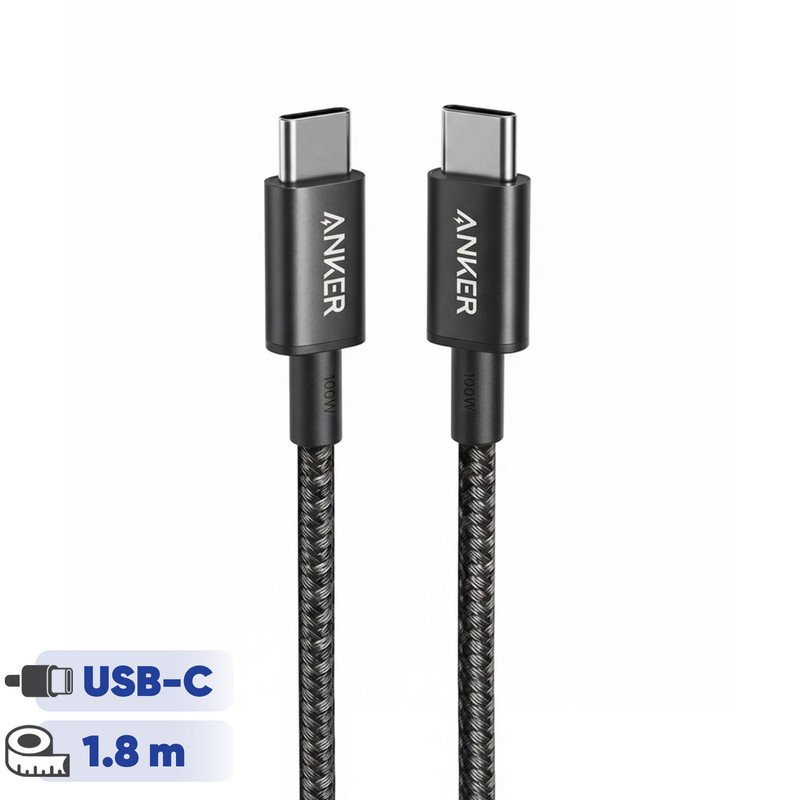 کابل تبدیل USB-C به USB-C انکر مدل A8757 طول 1.8 متر