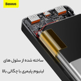 پاوربانک باسئوس مدل Bipow ظرفیت 30000 میلی آمپر ساعت