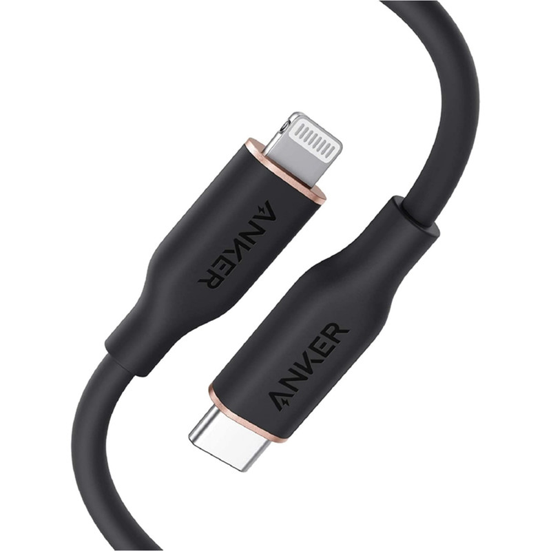 کابل تبدیل USB-C به لایتنینگ انکر مدل Powerline III Flow A8662 طول 0.9 متر