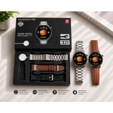 ساعت هوشمند D25 watch 4 pro با 3 بند اضافه و صفحه گرد
