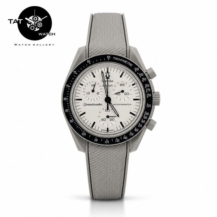 ساعت مردانه زنانه امگا سواچ 1965 ناسا فضانورد ماه moon بند رابر قفل امگایی 3موتوره کرنو با omega swatch ساعت مچی