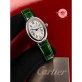 ساعت زنانه کارتیر بایگنور موتور میوتا ژاپن یکسال جعبه Cartier Baignoire ساعت مچی