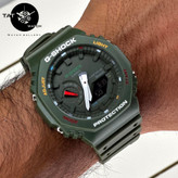 ساعت مچی مردانه جی شاک Ga2100 سبز پرطرفدار موتور ژاپن با 12 ماه G-Shock کاسیو Casio