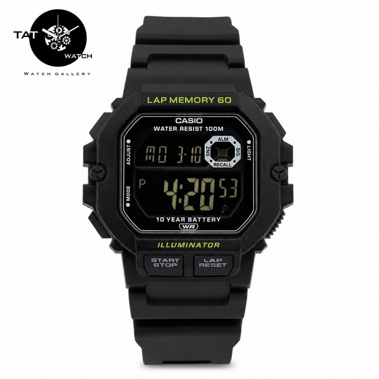 ساعت مردانه کاسیو دیجیتالی با جعبه در رنگبندی با ساعت مچی Casio