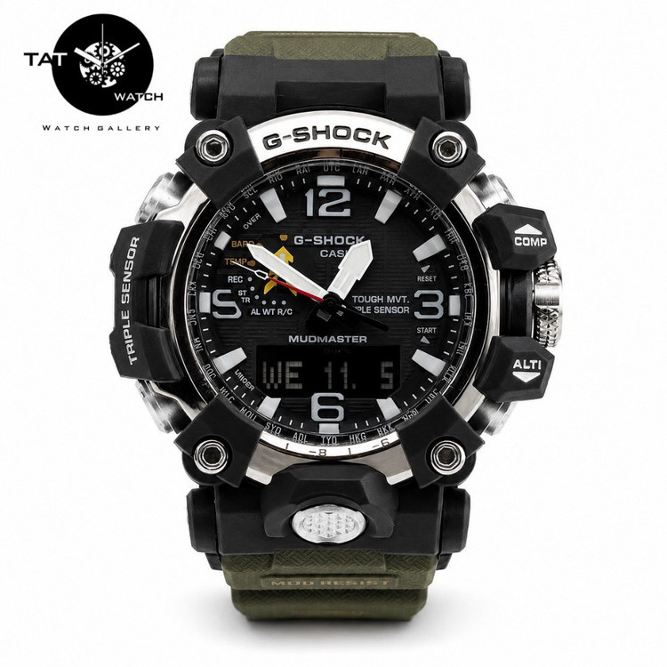 ساعت مردانه جی شاک GWG1000 موتور ژاپن با جعبه کاسیو در رنگبندی با ساعت مچی Casio G-Shock