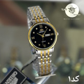 ساعت مردانه زنانه اورینت اورجینال شرکتی با پک ست دو تقویم رنگ ثابت با و جعبه ساعت مچی ORIENT