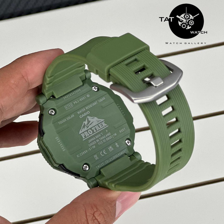 ساعت کاسیو مردانه پروترکPRGB001 با جعبه موتور ژاپن یکسال رنگبندی casio ساعت مچی