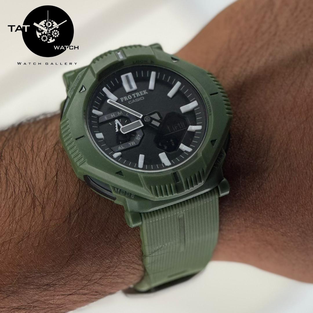 ساعت کاسیو مردانه پروترکPRGB001 با جعبه موتور ژاپن یکسال رنگبندی casio ساعت مچی