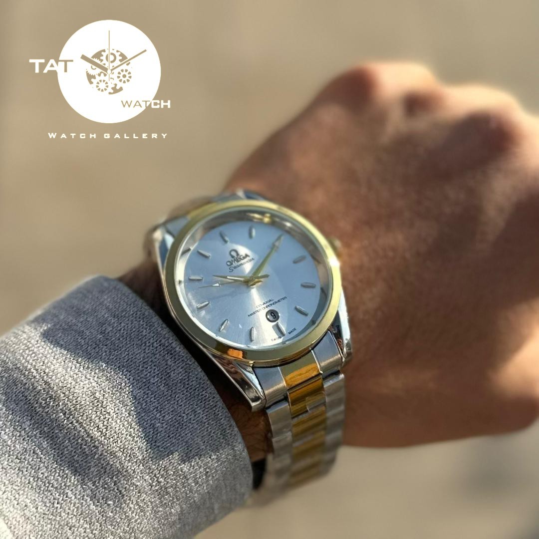 ساعت مردانه امگا سیمستر رنگ ثابت با یکساله omega ساعت مچی