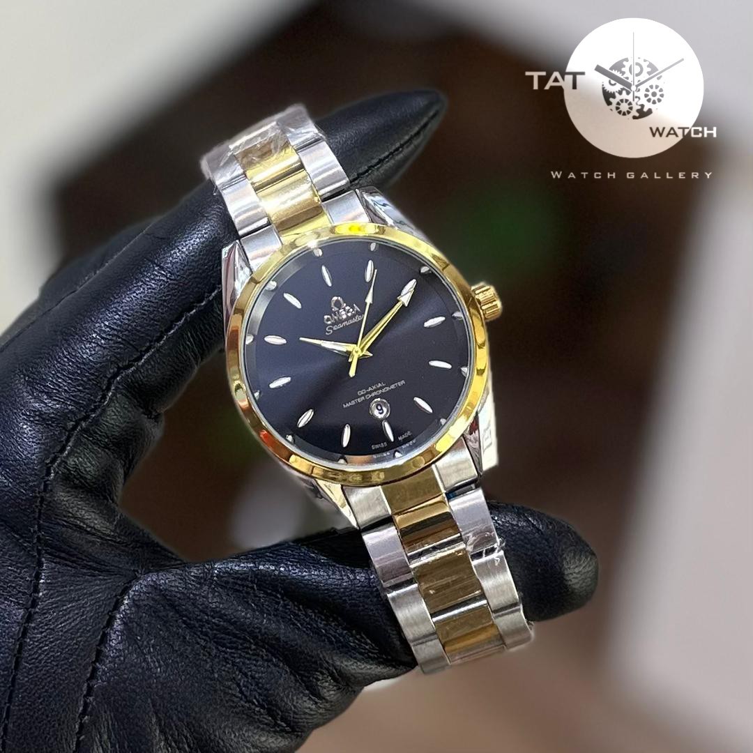 ساعت مردانه امگا سیمستر رنگ ثابت با یکساله omega ساعت مچی