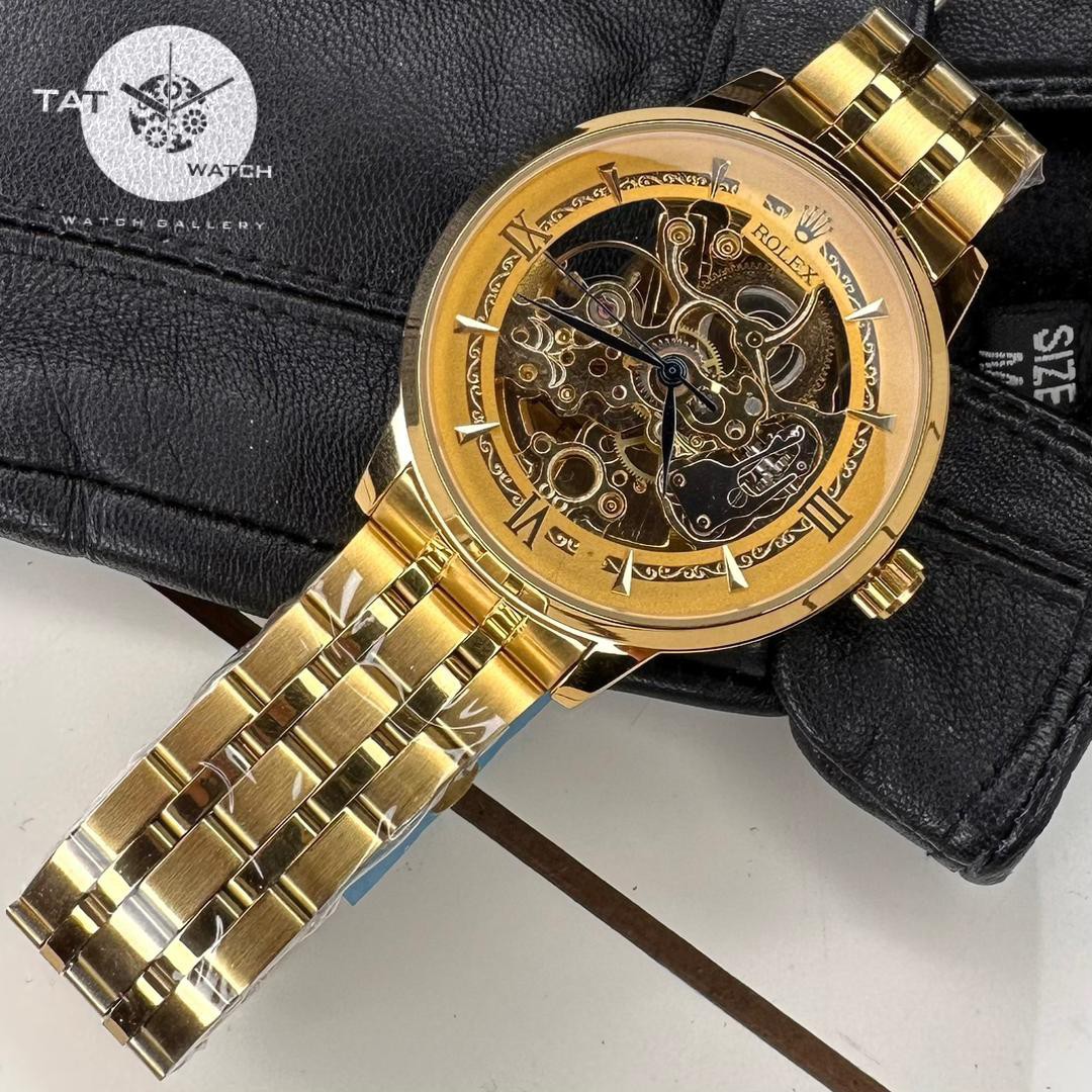 ساعت مردانه رولکس اتوماتیک(بدون باتری) با یکسال شرکتی و جعبه و در رنگبندی ساعت مچی Rolex