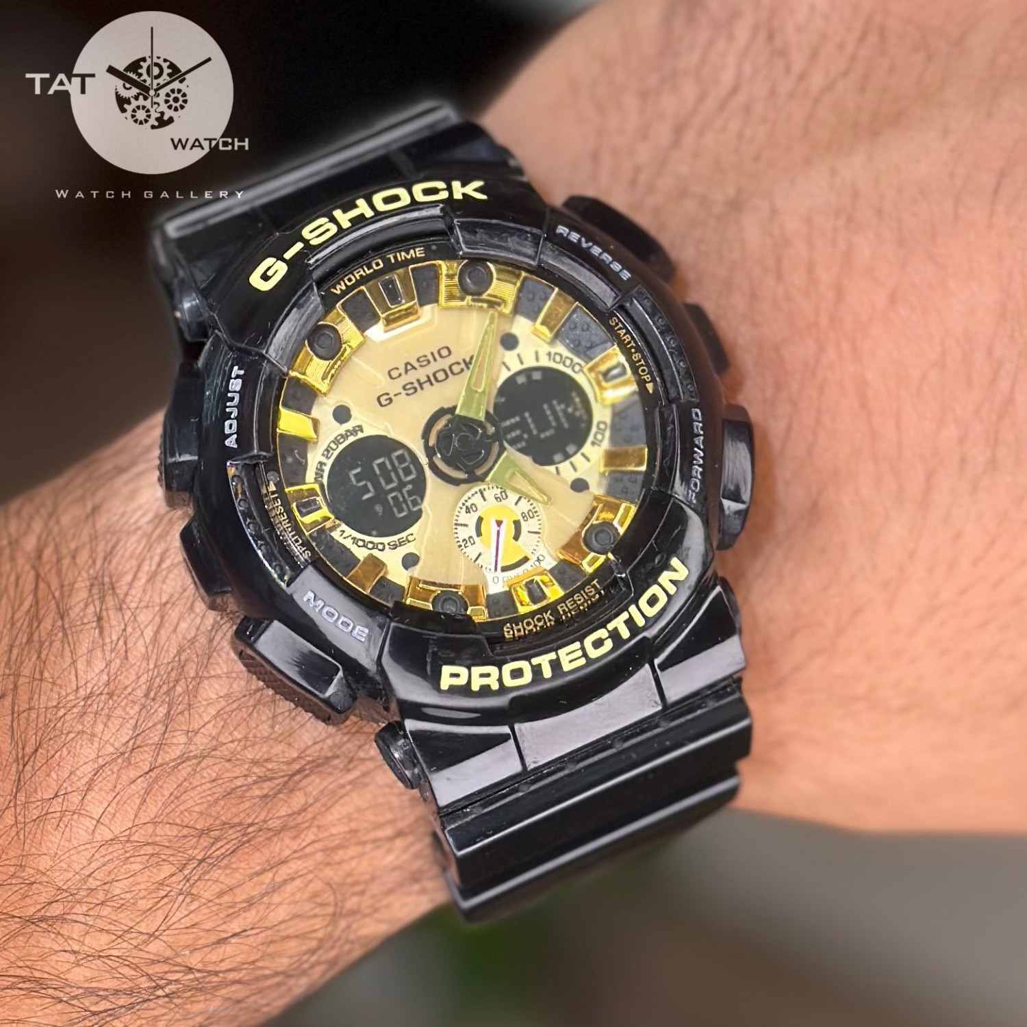 ساعت مردانه جی شاک Ga120 موتور ژاپن دارای باجعبه اصلی کاسیو ساعت مچی G-Shock