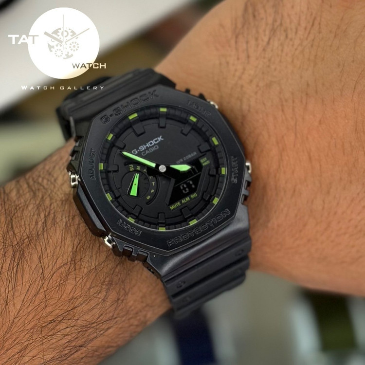 ساعت مردانه زنانه جی شاک Ga2100 موتور ژاپن یکسال جعبه G-Shock کاسیو ساعت مچی