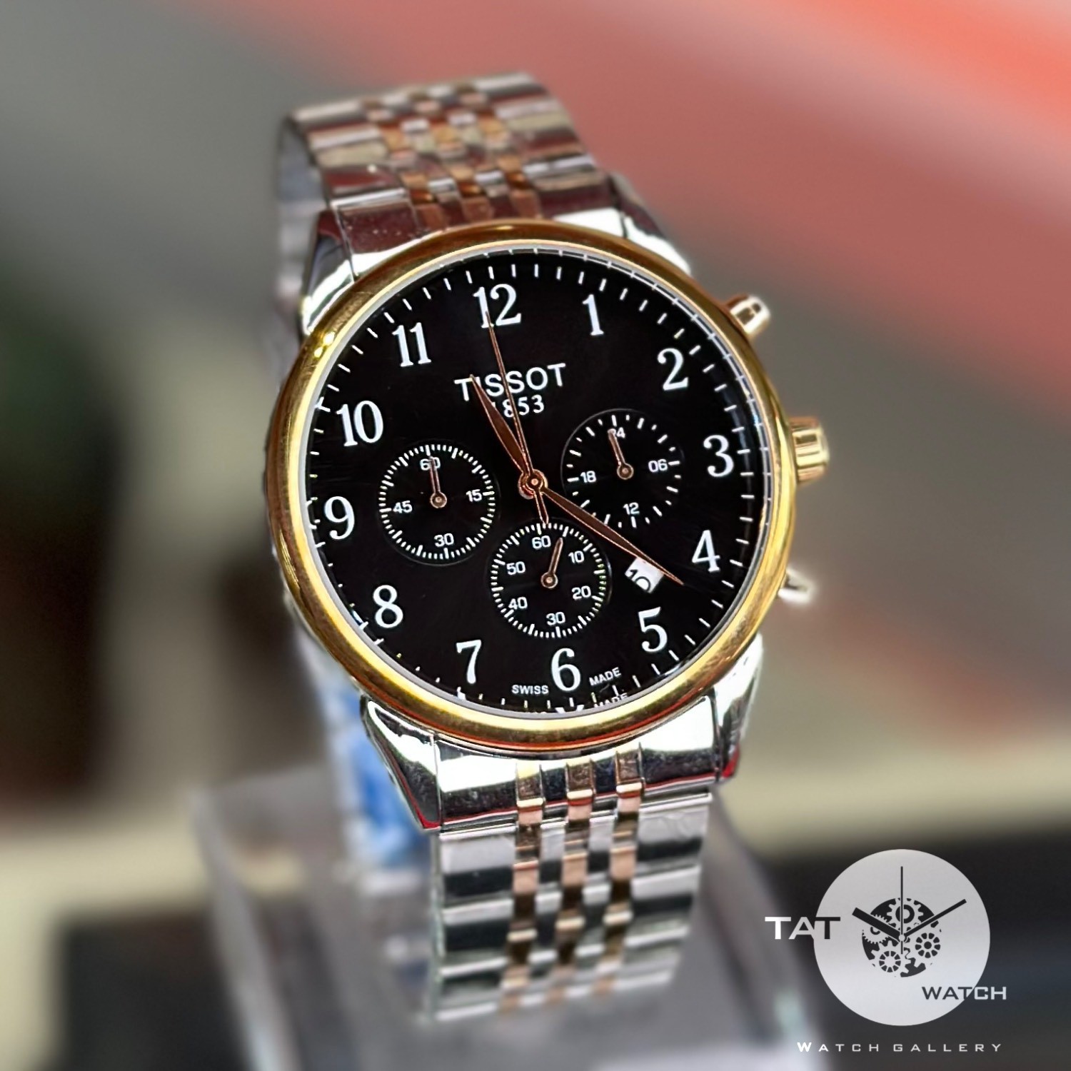 ساعت مچی مردانه تیسوت 4موتور فعال با یکساله جعبه در رنگبندی TISSOT