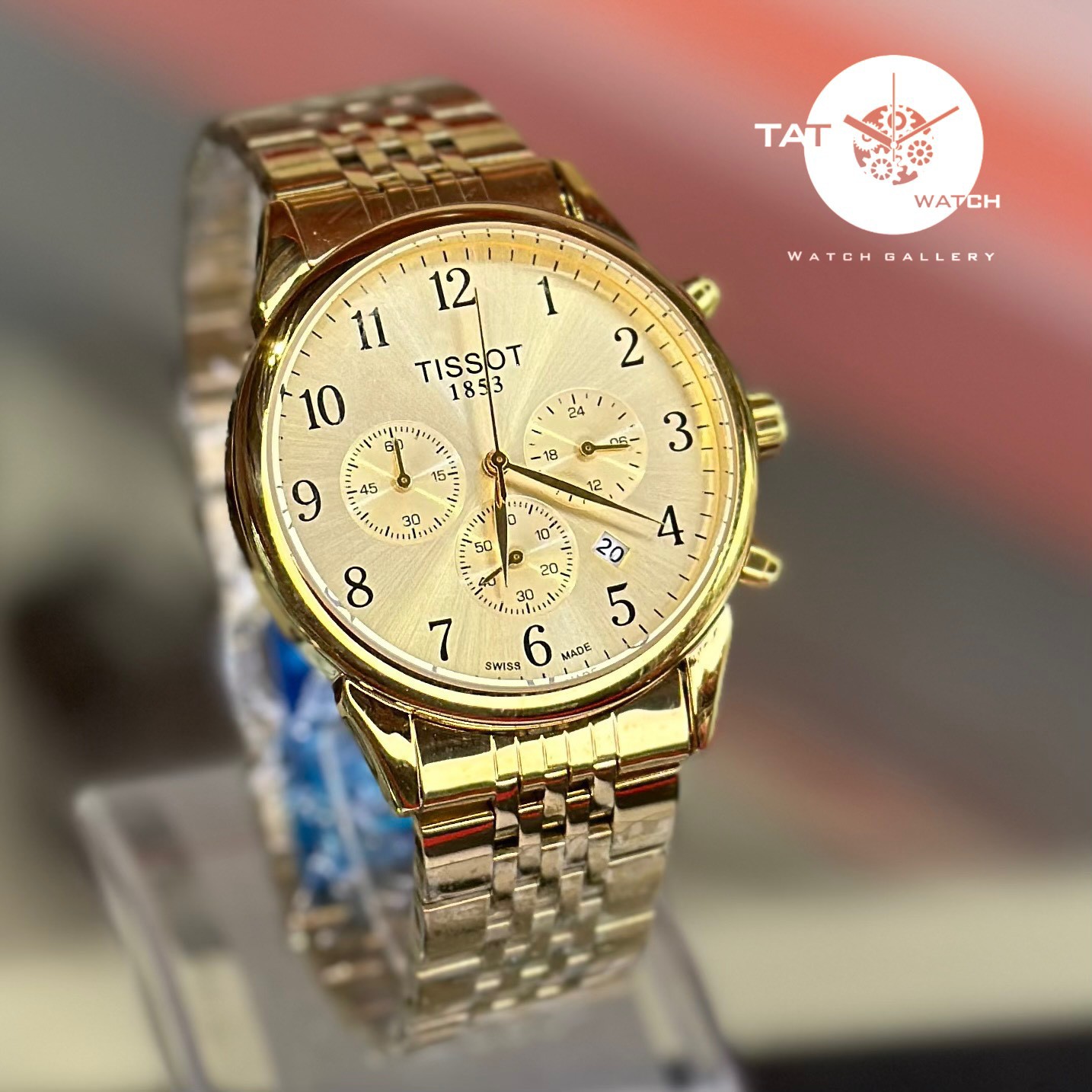 ساعت مچی مردانه تیسوت 4موتور فعال با یکساله جعبه در رنگبندی TISSOT