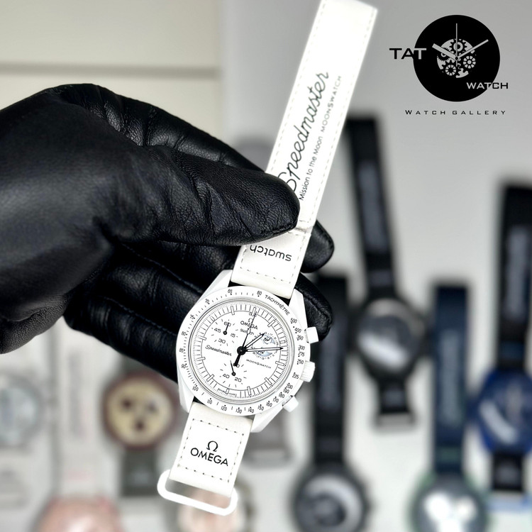 ساعت مردانه زنانه امگا سواچ رنگبندی کامل سه موتور فعال با یکسال و جعبه و omega swatch ساعت مچی