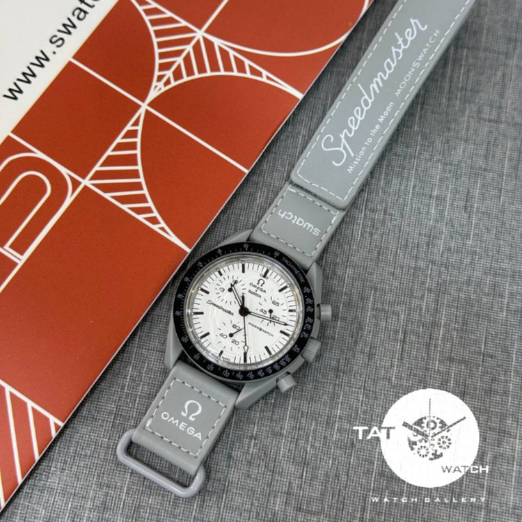 ساعت مردانه زنانه امگا سواچ رنگبندی کامل سه موتور فعال با یکسال و جعبه و omega swatch ساعت مچی