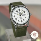 ساعت مردانه سیکو5 خلبانی موتور آرامگرد دو تقویمه با یکساله و جعبه seiko5 ساعت مچی