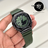 ساعت مردانه جی شاک GM2100 ژاپن قاب فلزی فول آپشن یکسال جعبه اصلی کاسیو G-Shock ساعت مچی جیشاکcasio