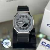ساعت مردانه جی شاک GM2100 ژاپن قاب فلزی فول آپشن یکسال جعبه اصلی کاسیو G-Shock ساعت مچی جیشاکcasio