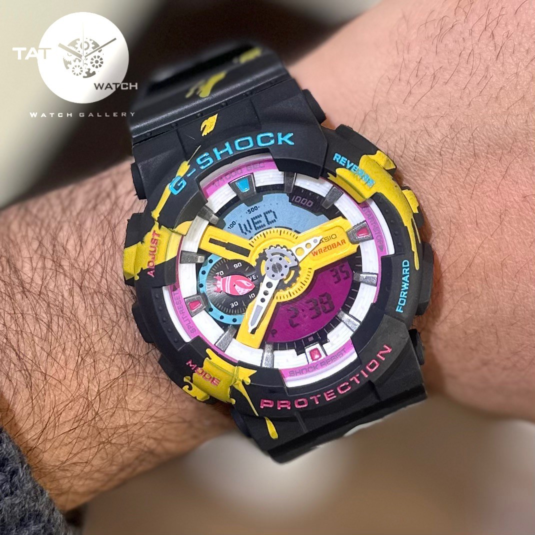 ساعت مردانه جی شاک کاسیو Ga110 مدل بازی لیگ آف لجندز آرکین موتور ژاپنی با ساعت مچی Casio G-Shock