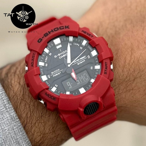 ساعت مردانه زنانه اسپرت جی شاک GA 800 موتور ژاپن یکسال جعبه G-Shock ساعت مچی