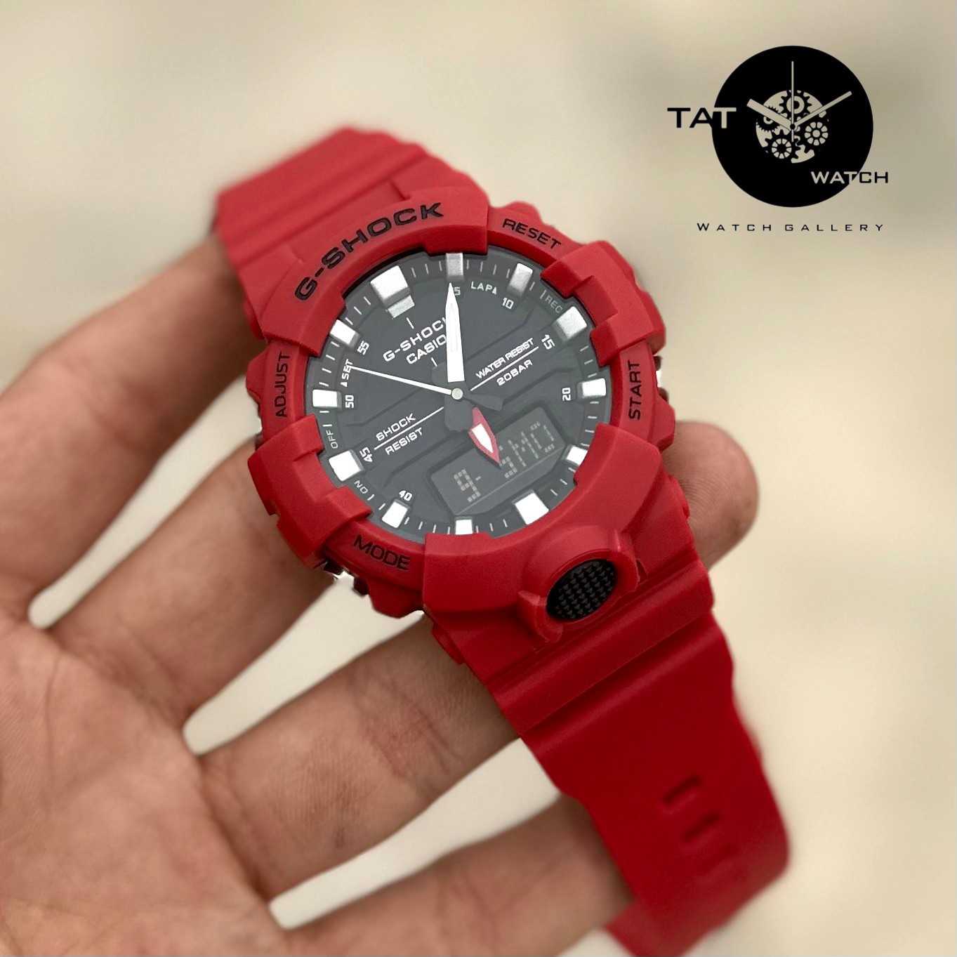ساعت مردانه زنانه اسپرت جی شاک GA 800 موتور ژاپن یکسال جعبه G-Shock ساعت مچی