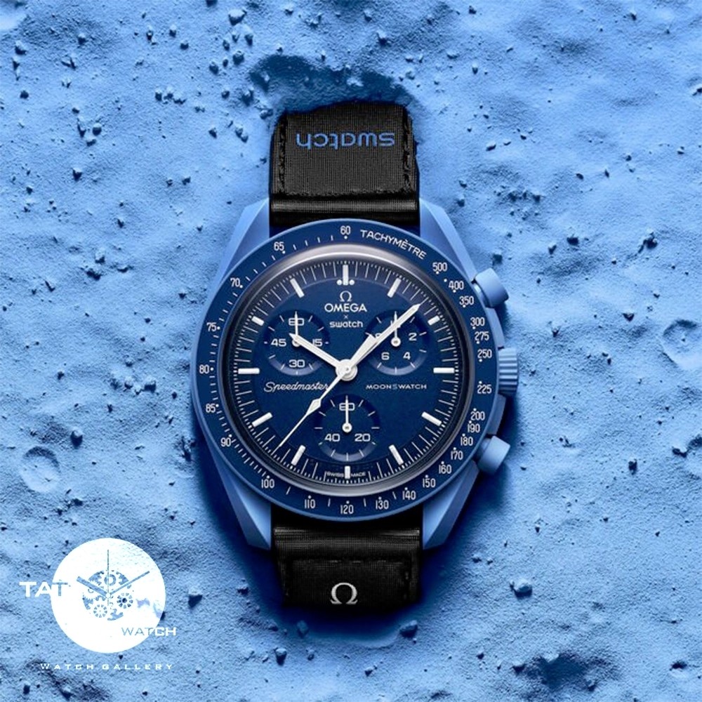 ساعت مردانه زنانه امگا سواچ نپتون neptune سه موتوره کرنو جعبه omega swatch ساعت مچی