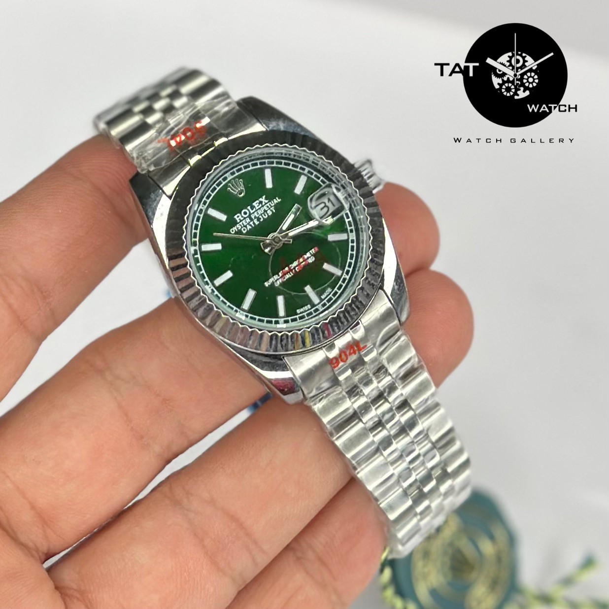 ساعت مردانه زنانه ست رولکس +++A دیت جاست موتور میوتا ژاپن یکسال جعبه ساعت مچی Rolex date just