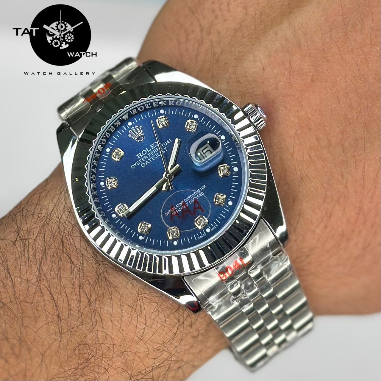 ساعت مردانه زنانه ست رولکس +++A دیت جاست موتور میوتا ژاپن یکسال جعبه ساعت مچی Rolex date just