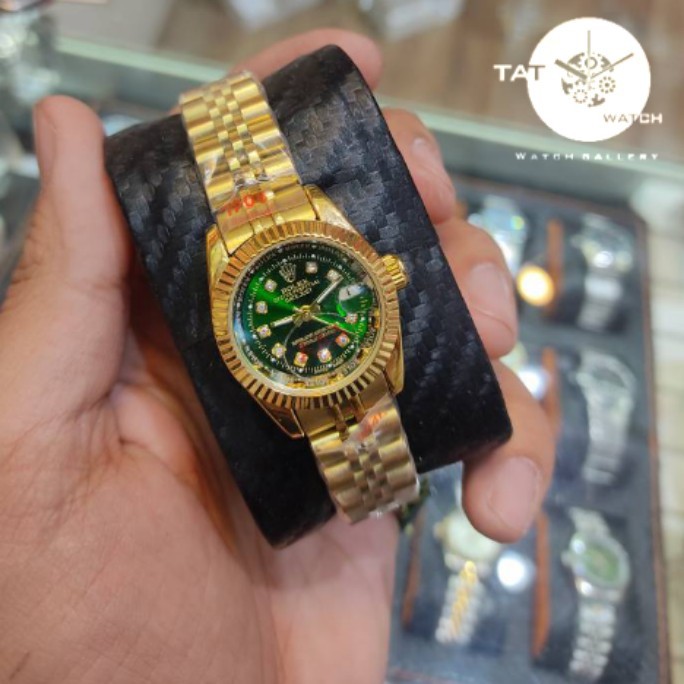 ساعت مردانه زنانه ست رولکس +++A دیت جاست موتور میوتا ژاپن یکسال جعبه ساعت مچی Rolex date just