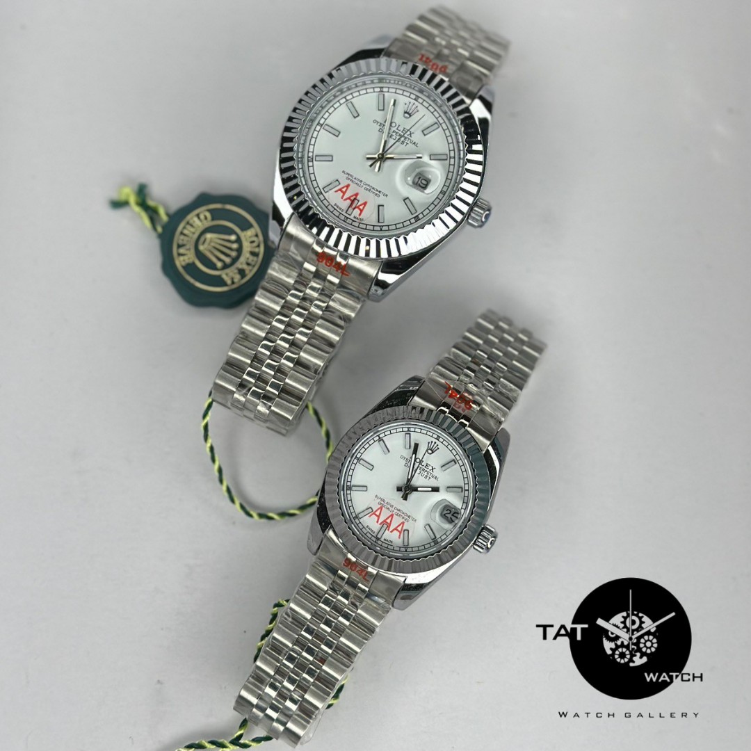 ساعت مردانه زنانه ست رولکس +++A دیت جاست موتور میوتا ژاپن یکسال جعبه ساعت مچی Rolex date just