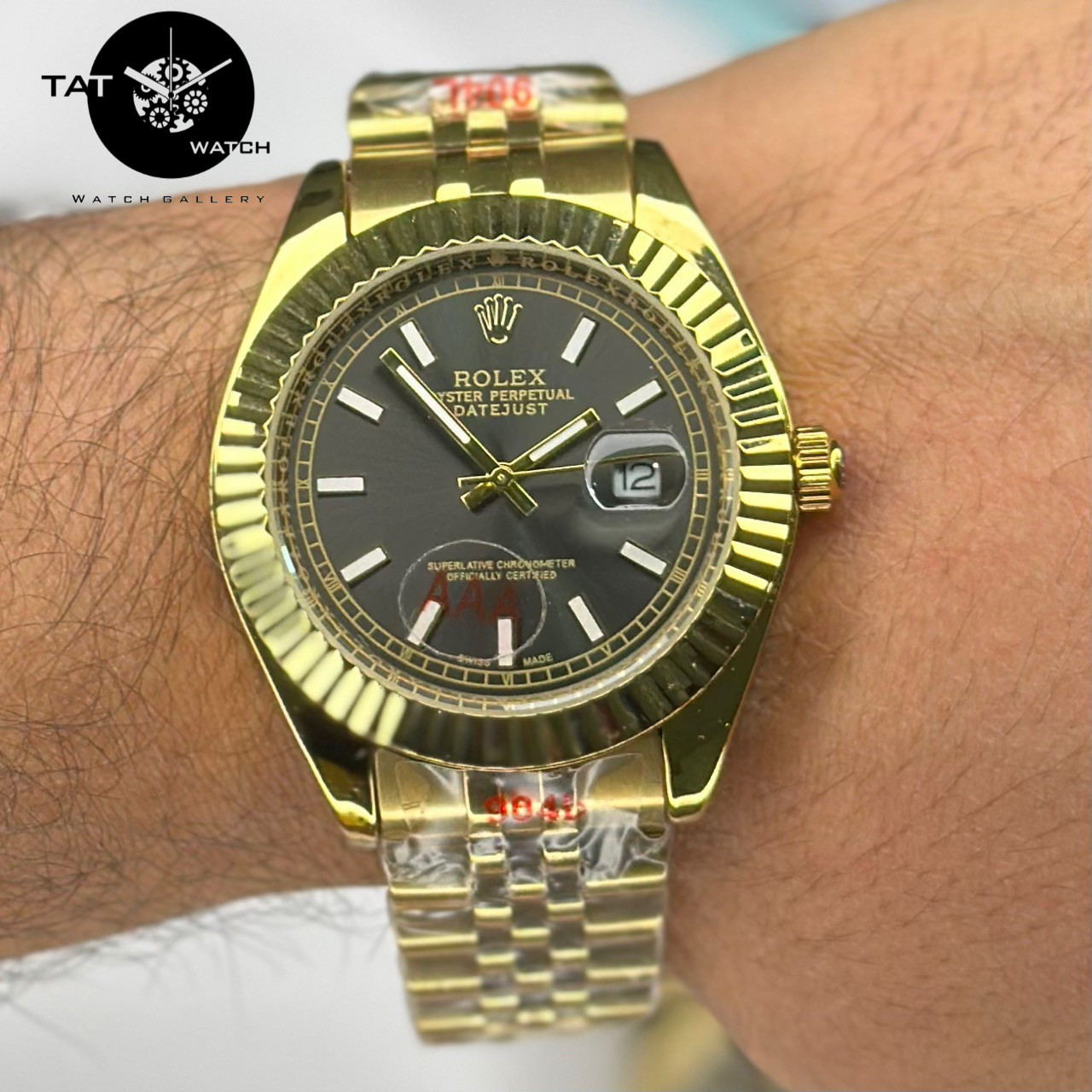 ساعت مردانه زنانه ست رولکس +++A دیت جاست موتور میوتا ژاپن یکسال جعبه ساعت مچی Rolex date just