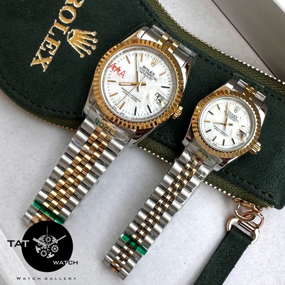 ساعت مردانه زنانه ست رولکس +++A دیت جاست موتور میوتا ژاپن یکسال جعبه ساعت مچی Rolex date just