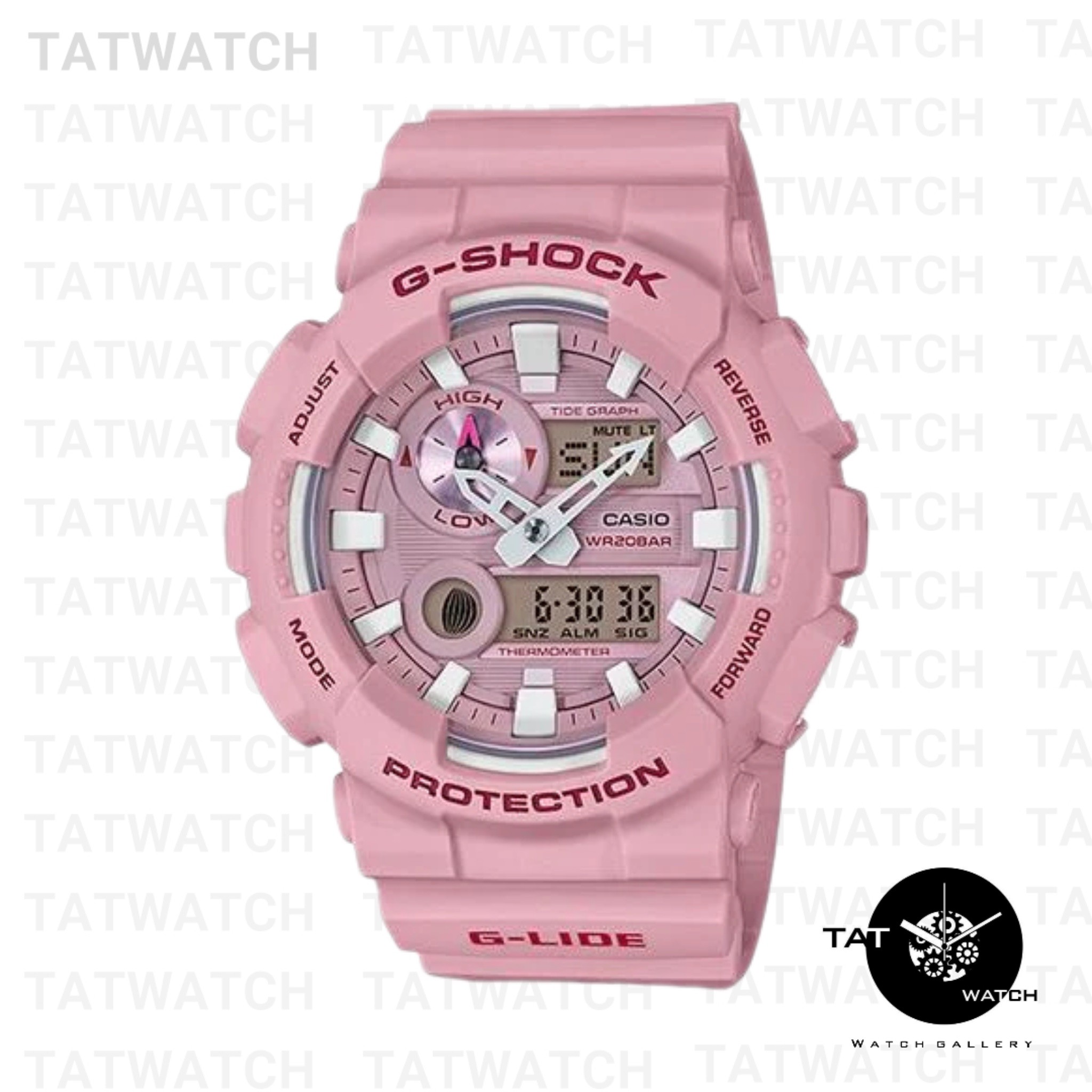 ساعت مچی مردانه زنانه جی شاک Gax100 موتور ژاپن ساعت جهانی یک سال رنگبندی جعبه G-Shock