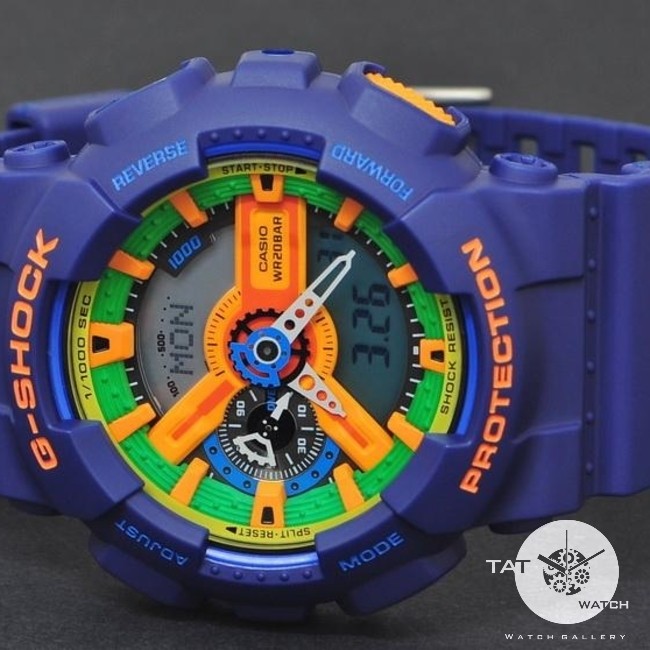 ساعت مچی جی شاک Ga110 یک سال جعبه رنگبندی G-Shock