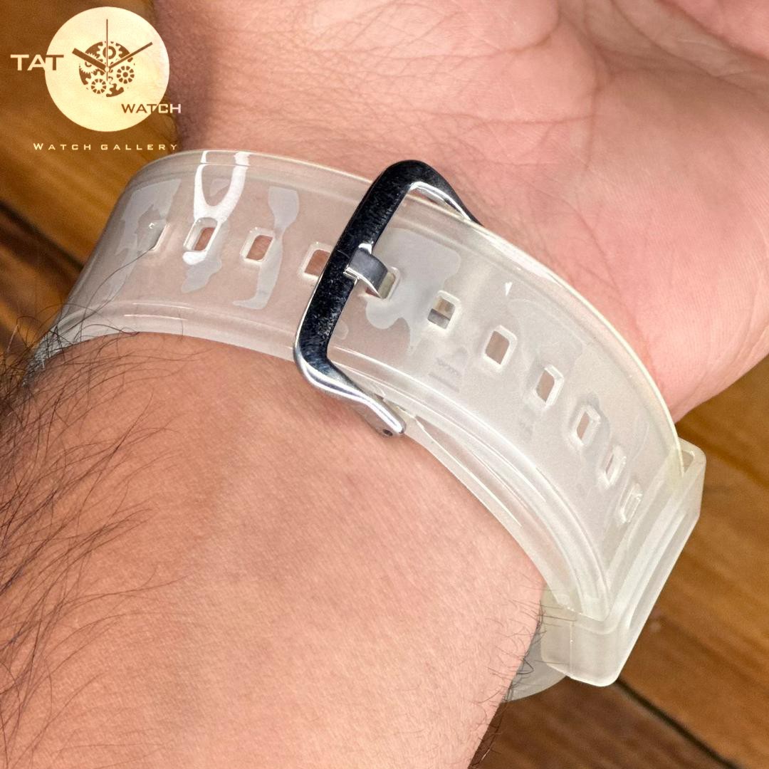 ساعت مچی جی شاک مردانه GM110 قاب فلزی بند چریکی موتور ژاپن یکسال جعبه G-Shock