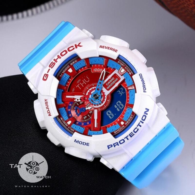 ساعت مچی جی شاک پلیس G-Shock Ga110 با یک سال جعبه جی شاک کیفیت مسترکوالیتی با 50 رنگبندی