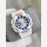 ساعت مچی زنانه بچگانه کاسیو بیبی جی Ba110 در رنگبندی موتور ژاپن یک سال جعبه بی بی جی Baby-G Casio