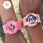 ساعت مچی زنانه بچگانه کاسیو بیبی جی Ba110 در رنگبندی موتور ژاپن یک سال جعبه بی بی جی Baby-G Casio