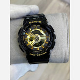 ساعت مچی زنانه بچگانه کاسیو بیبی جی Ba110 در رنگبندی موتور ژاپن یک سال جعبه بی بی جی Baby-G Casio