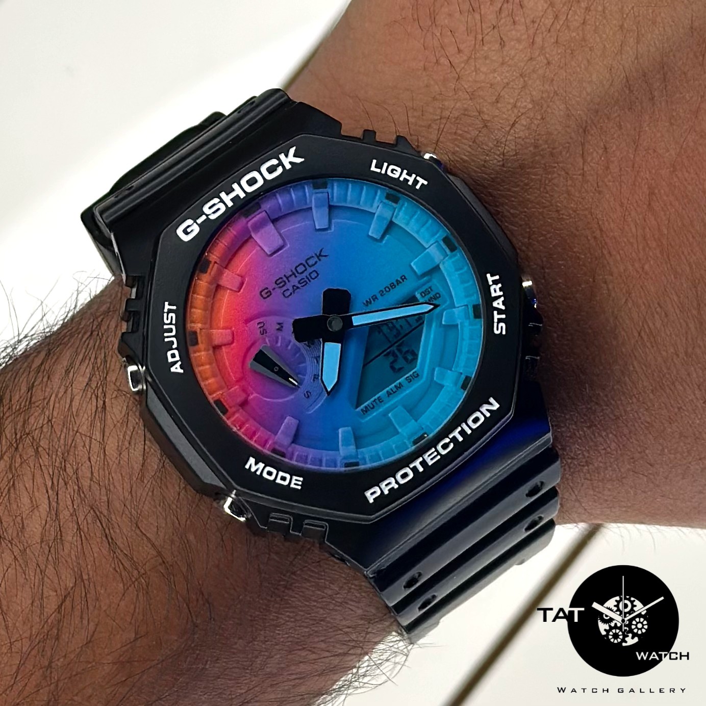 ساعت جی شاک مردانه زنانه Ga2100 موتور ژاپن تنظیم خودکار با کاسیو G-shock ساعت مچی