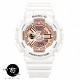 ساعت زنانه بچگانه دخترانه بی بی جی Ba110 کیفیت مستر تنظیم خودکار موتور ژاپن یکسال Baby-G ساعت مچی بیبی جی