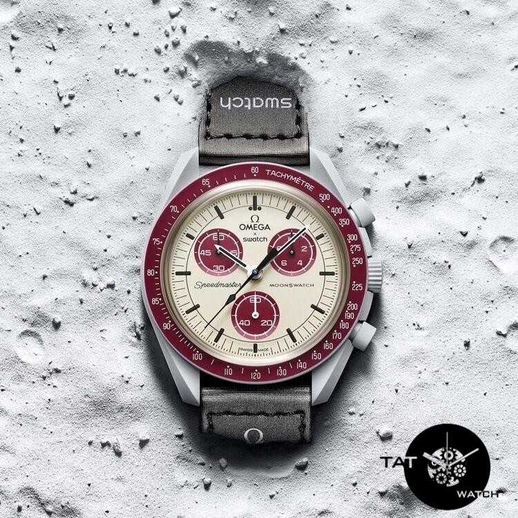 ساعت مردانه زنانه امگا سواچ پلوتو Pluto سه موتوره کرنو جعبه omega swatch ساعت مچی