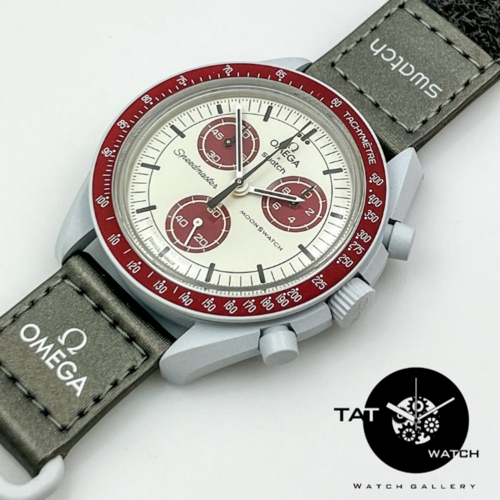 ساعت مردانه زنانه امگا سواچ پلوتو Pluto سه موتوره کرنو جعبه omega swatch ساعت مچی